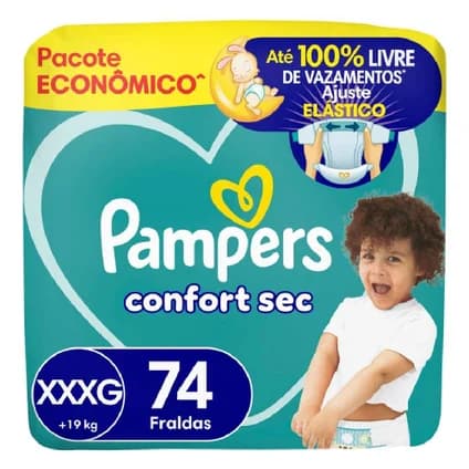Pampers Confort Sec Fralda XXXG 74u